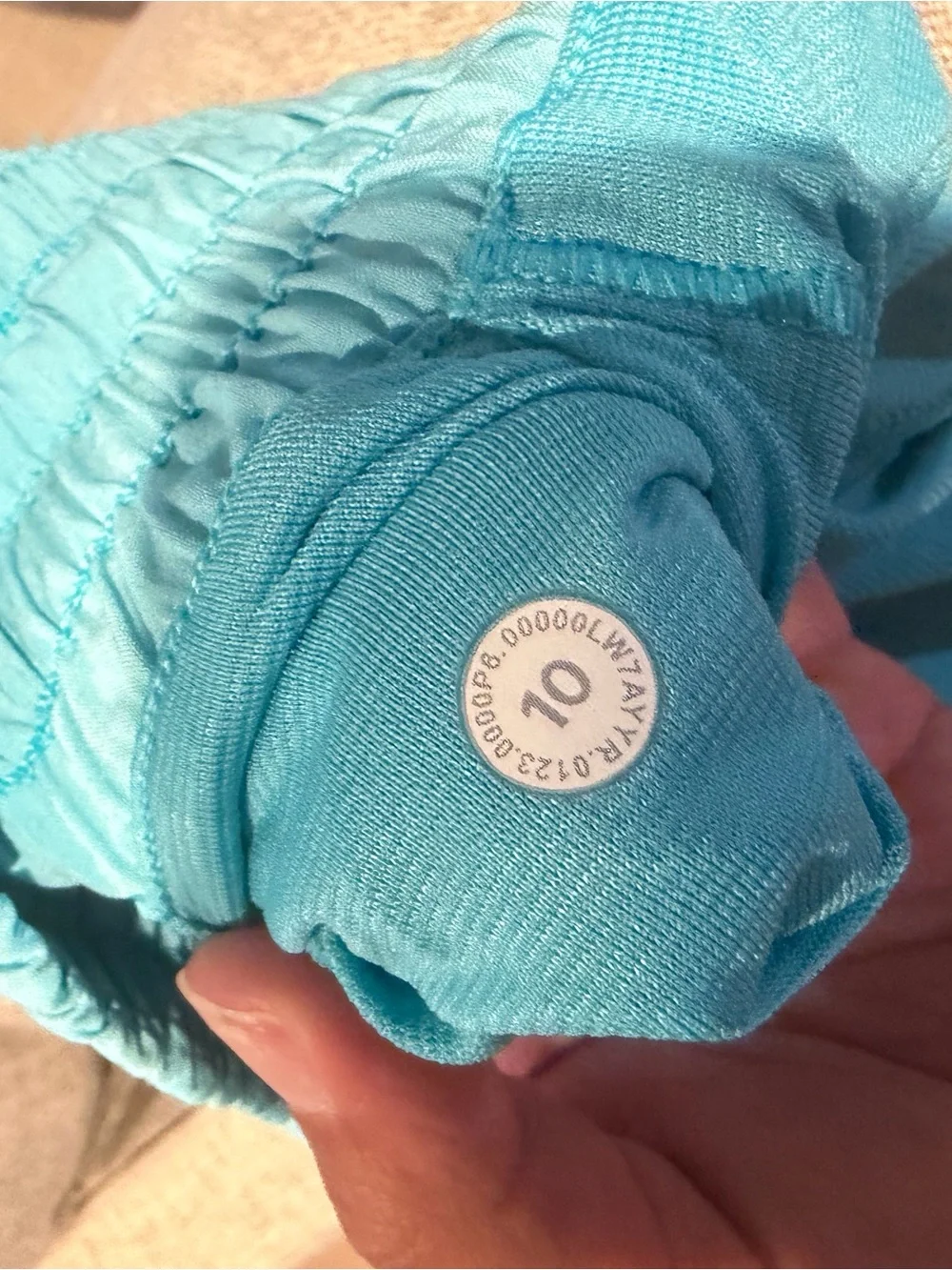 lululemon athletica Light Blue Run Short with Built-In Liner